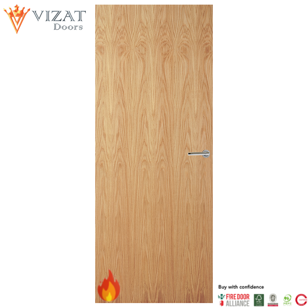 Oak Veneer Non Glazed FD30 Internal Fire Door