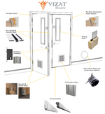 Load image into Gallery viewer, Walnut Veneer 26G Glazed FD30 Internal Fire Door