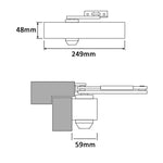 Load image into Gallery viewer, 2003 Fire Door Closer Silver