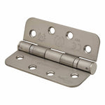 Load image into Gallery viewer, Radius Twin Ball Bearing Fire Door Hinge Satin Stainless Steel Pair