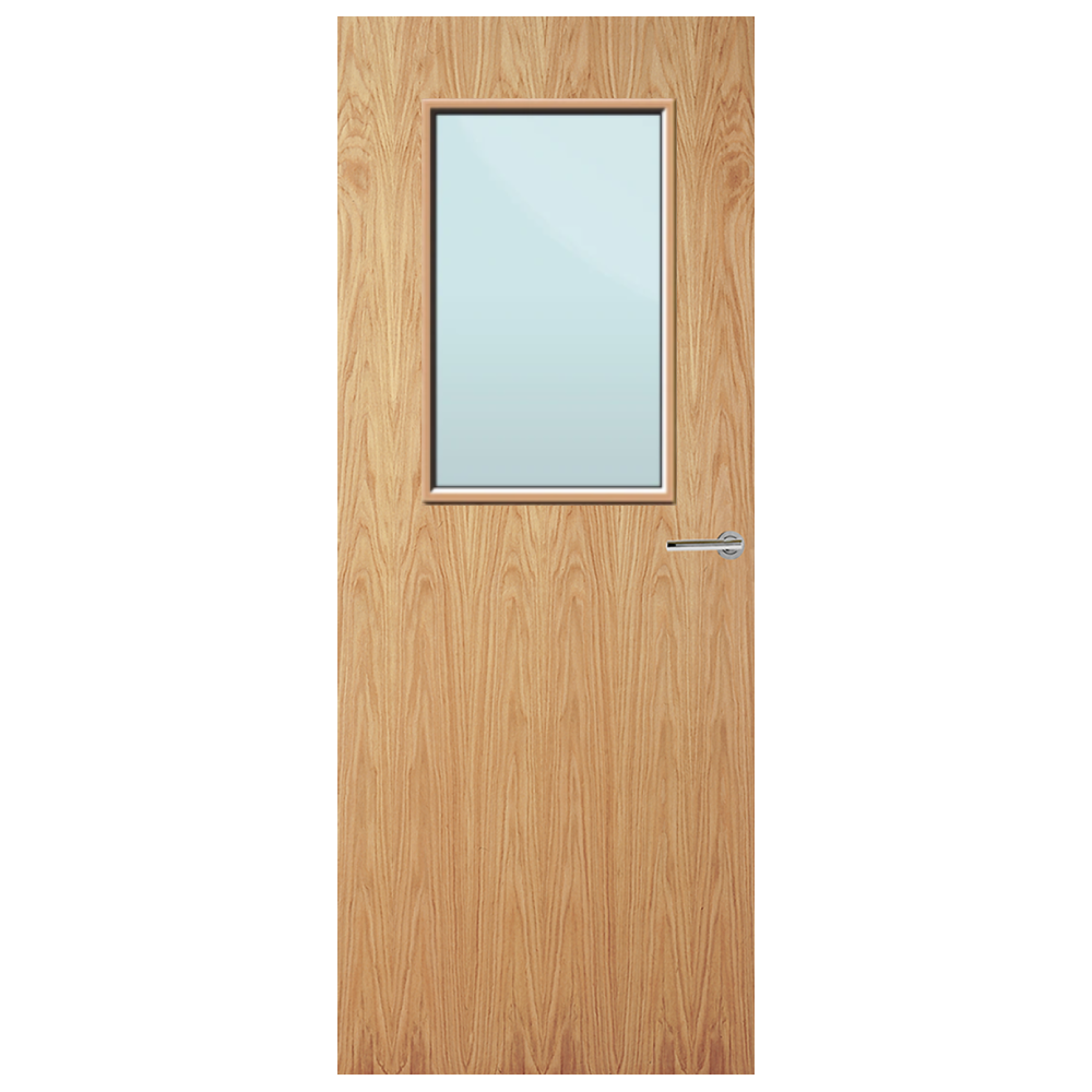 Oak Veneer 2G Glazed FD30 Internal Fire Door