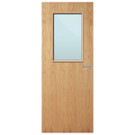 Load image into Gallery viewer, Oak Veneer 2G Glazed FD30 Internal Fire Door