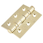 Load image into Gallery viewer, Twin Ball Bearing Fire Door Hinge Polished Brass Pair
