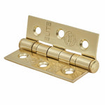Load image into Gallery viewer, Twin Ball Bearing Fire Door Hinge Polished Brass Pair