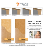 Load image into Gallery viewer, Walnut Veneer 26G Glazed FD30 Internal Fire Door