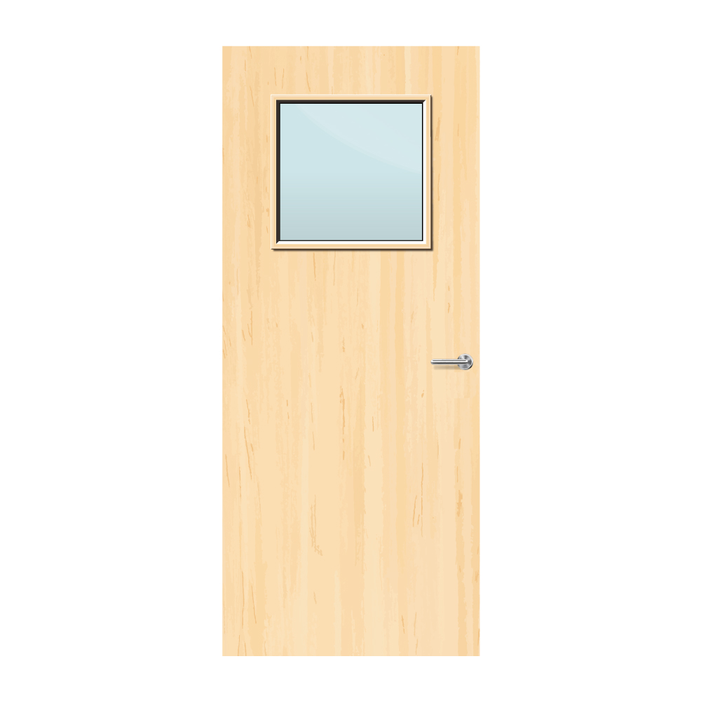 Ash Veneer 1G Glazed FD60 Internal Fire Door
