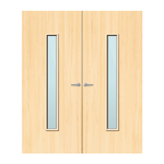 Load image into Gallery viewer, Ash Veneer 29G Glazed Pair FD60 Internal Fire Door