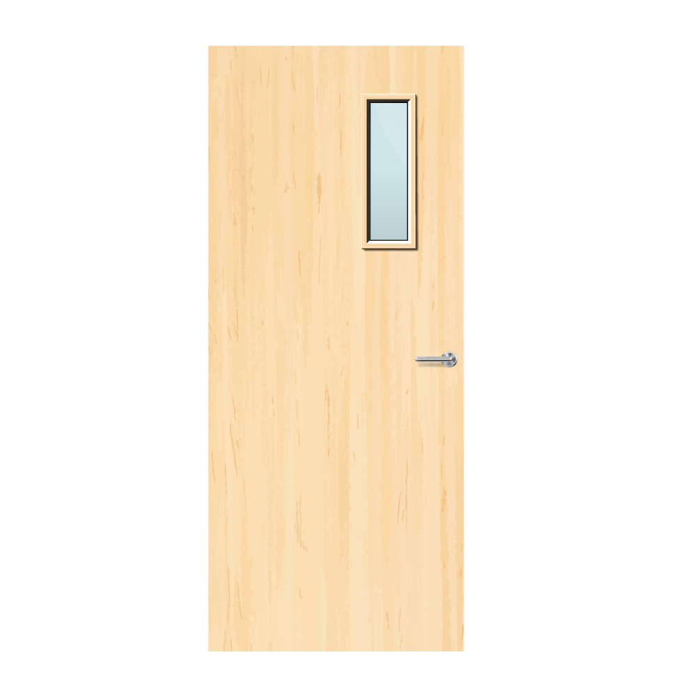 Ash Veneer 4G Glazed FD60 Internal Fire Door