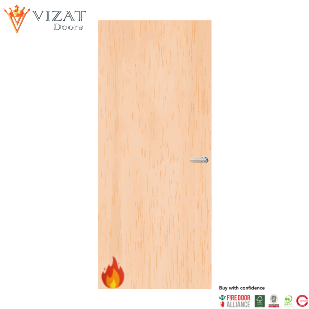 Maple Veneer Non Glazed FD30 Internal Fire Door