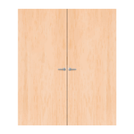 Load image into Gallery viewer, Maple Veneer Non Glazed Pair FD60 Internal Fire Door