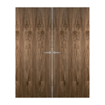 Load image into Gallery viewer, Walnut Veneer Non Glazed Pair FD60 Internal Fire Door