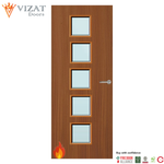 Load image into Gallery viewer, Sapele Veneer 10G Glazed FD30 Internal Fire Door