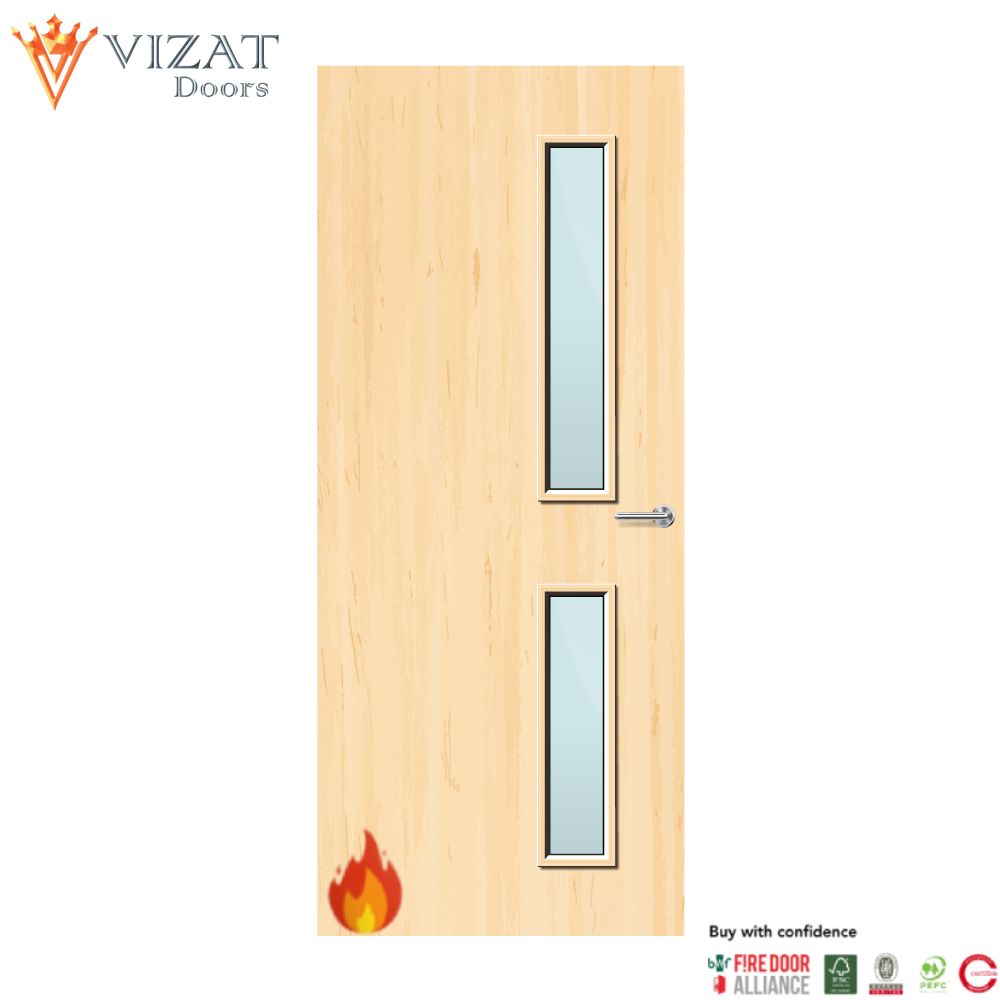 Ash Veneer 16G Glazed FD30 Internal Fire Door