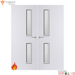 Load image into Gallery viewer, Internal Plywood Paint Grade Premium 16G Glazed Pair FD60 Fire Door