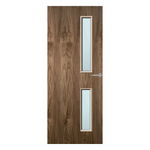 Load image into Gallery viewer, Walnut Veneer 16G Glazed FD60 Internal Fire Door