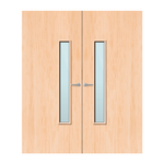 Load image into Gallery viewer, Maple Veneer 18G Glazed Pair FD60 Internal Fire Door