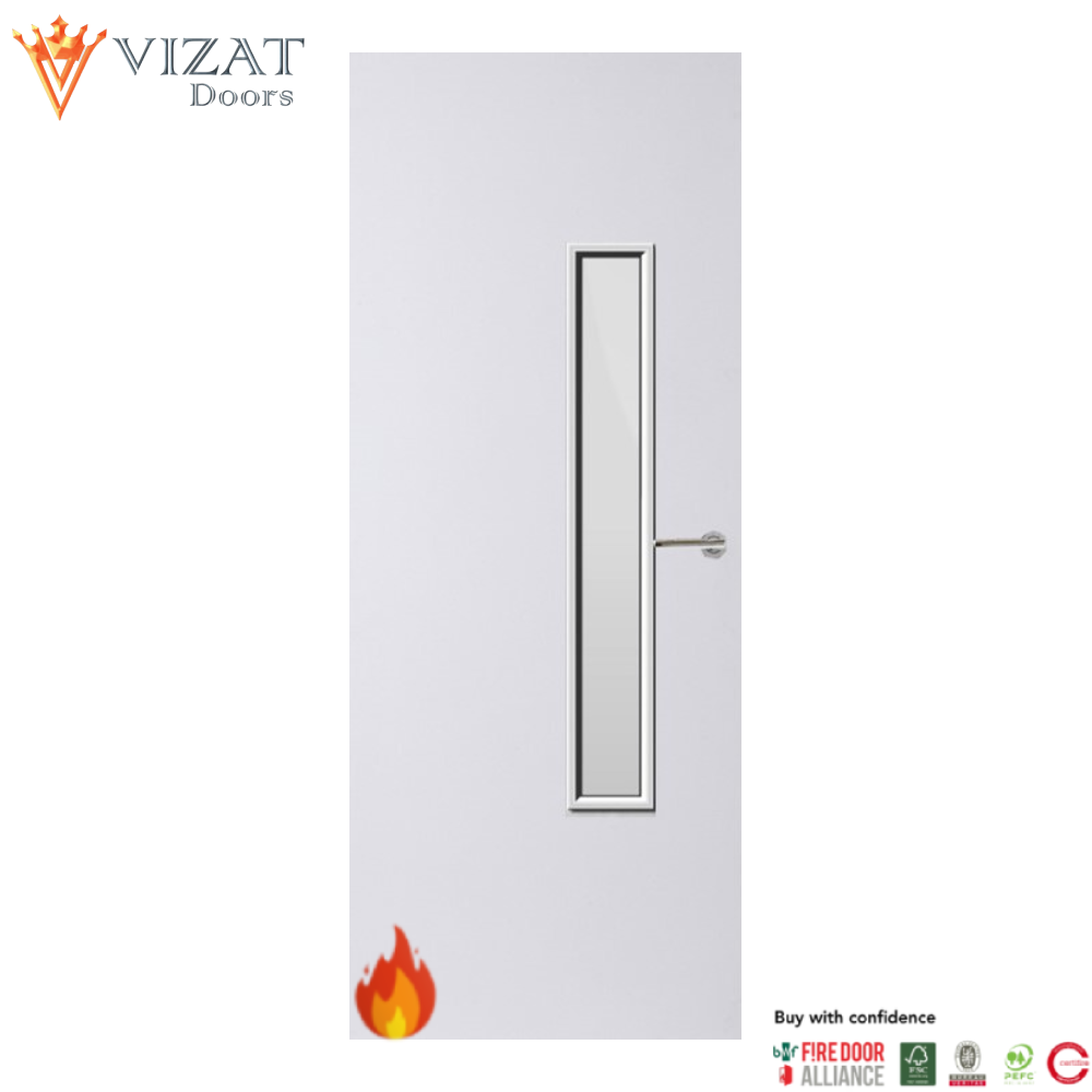 Internal Plywood Paint Grade Premium 18G Glazed FD60 Fire Door