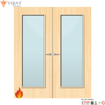 Load image into Gallery viewer, Ash Veneer 19G Glazed Pair FD60 Internal Fire Door