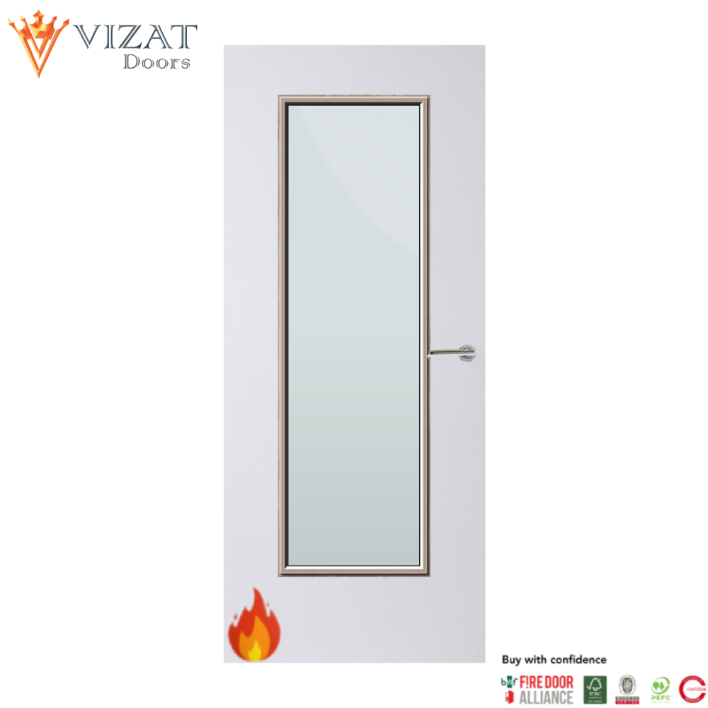 Internal Plywood Paint Grade Premium 19G Glazed FD60 Fire Door