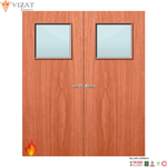 Load image into Gallery viewer, Cherry Veneer 1G Glazed Pair FD60 Internal Fire Door
