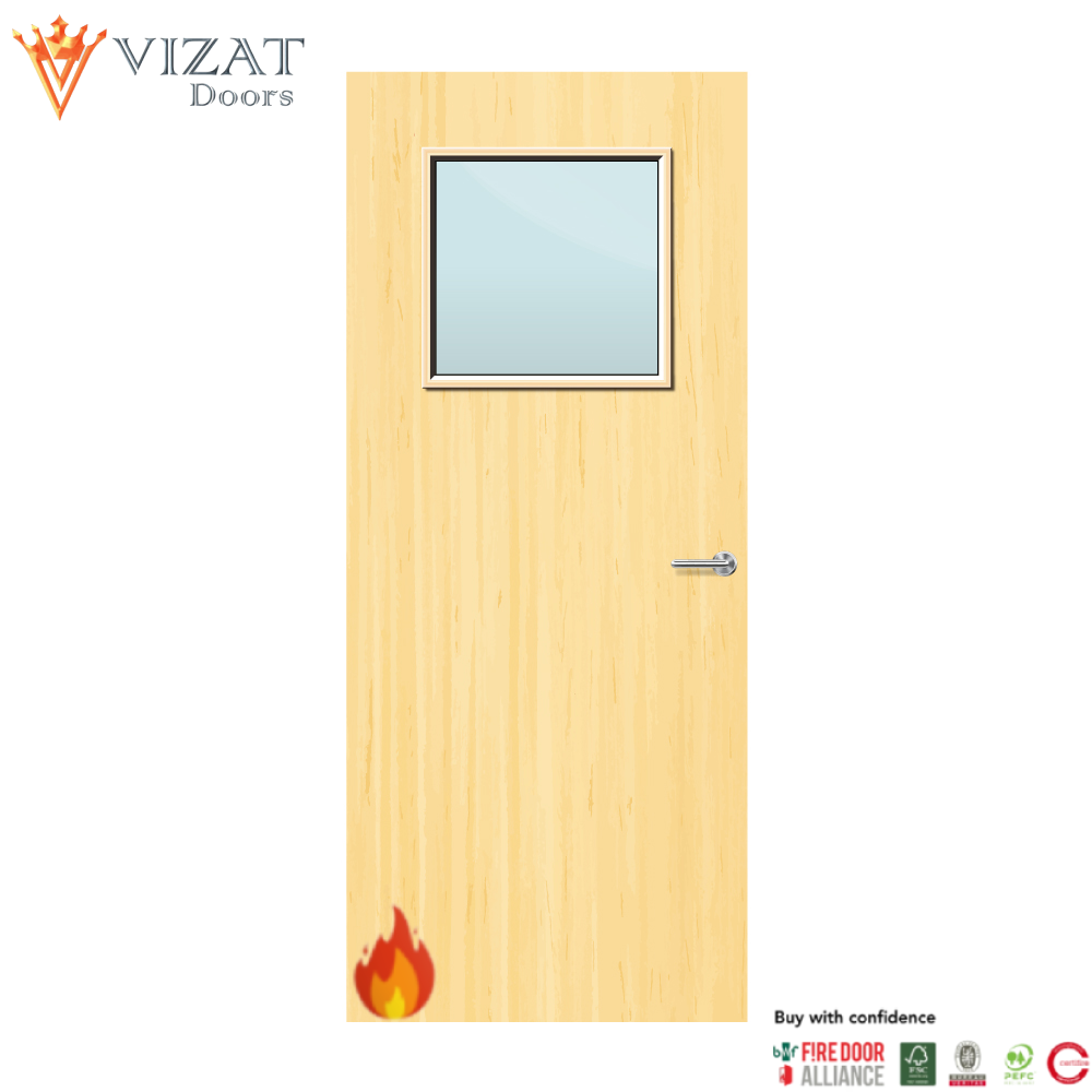 Koto Veneer 1G Glazed FD30 Internal Fire Door