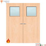 Load image into Gallery viewer, Maple Veneer 1G Glazed Pair FD60 Internal Fire Door