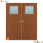 Load image into Gallery viewer, Sapele Veneer 1G Glazed Pair FD60 Internal Fire Door
