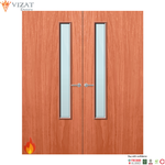 Load image into Gallery viewer, Cherry Veneer 20G Glazed Pair FD60 Internal Fire Door