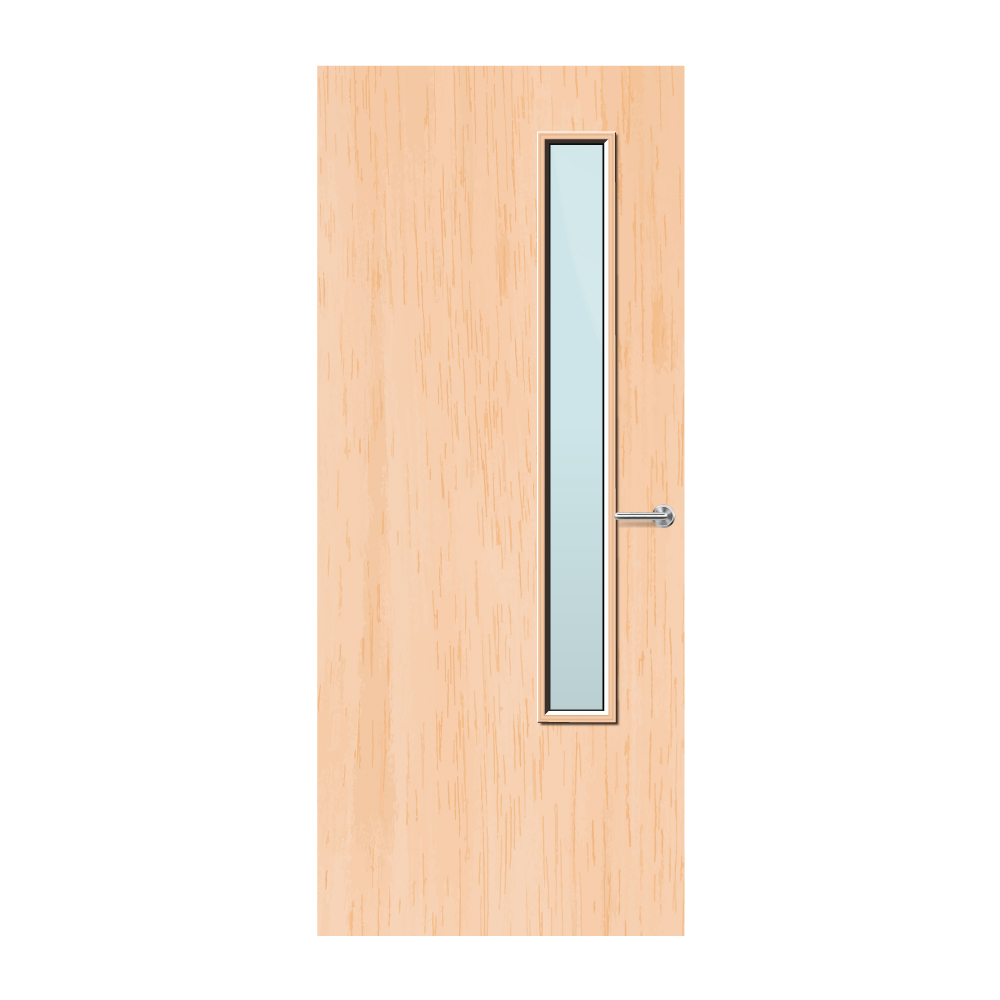 Maple Veneer 20G Glazed FD30 Internal Fire Door