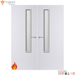 Load image into Gallery viewer, Internal Plywood Paint Grade Premium 20G Glazed Pair FD30 Fire Door