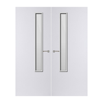 Load image into Gallery viewer, Internal Plywood Paint Grade Premium 20G Glazed Pair FD30 Fire Door