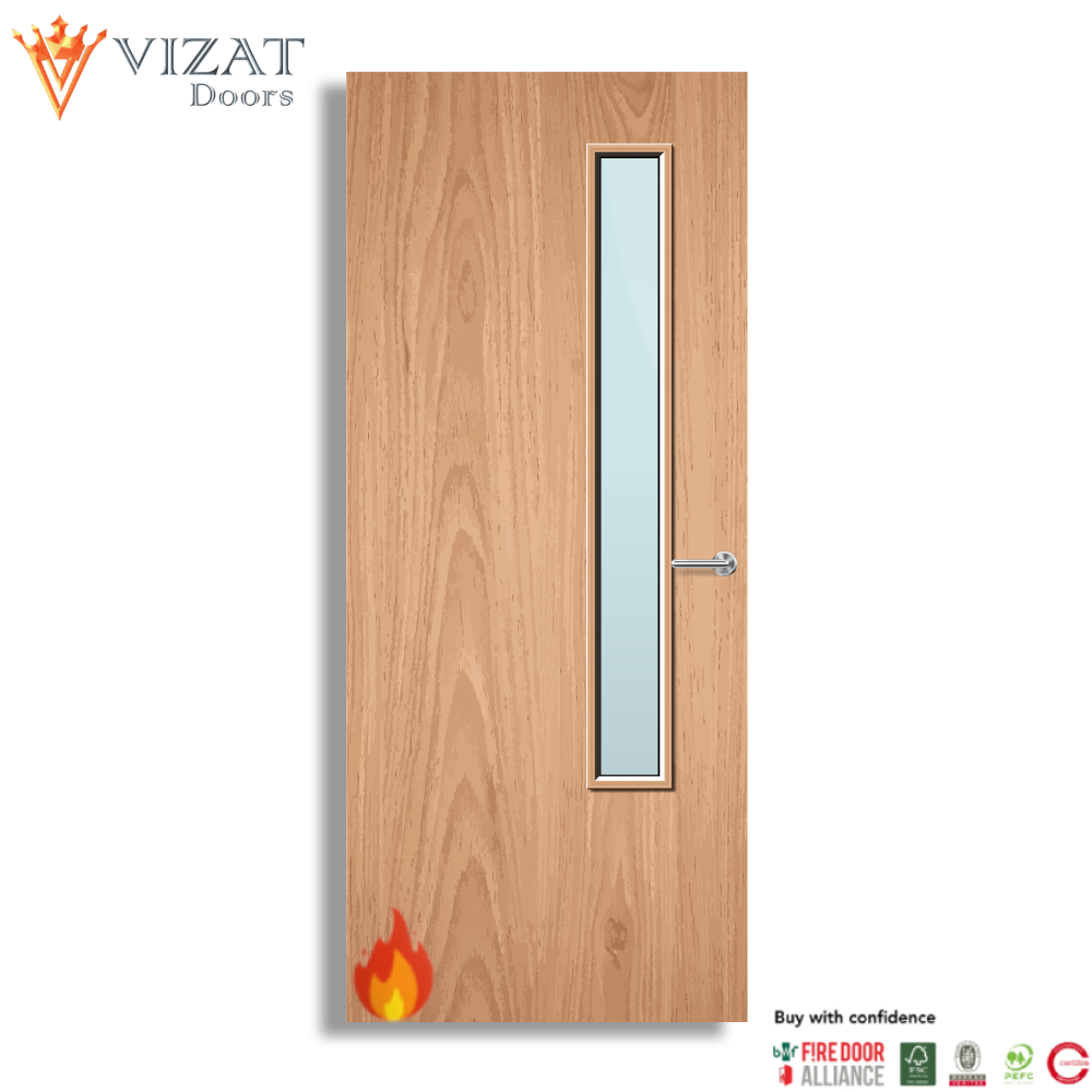 Plywood Paint Grade 20G Glazed FD60 Internal Fire Door