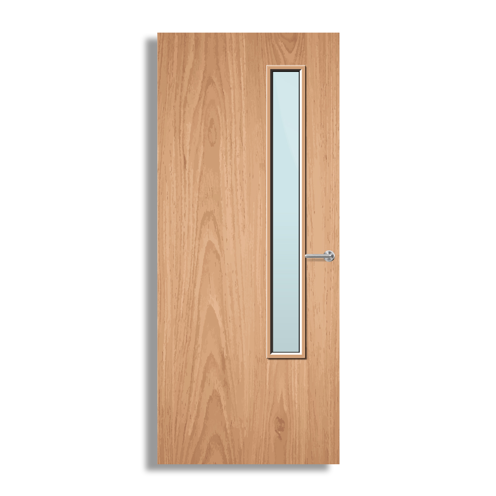 Plywood Paint Grade 20G Glazed FD60 Internal Fire Door
