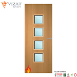 Load image into Gallery viewer, Beech Veneer 22G Glazed FD60 Internal Fire Door