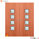 Load image into Gallery viewer, Cherry Veneer 22G Glazed Pair FD60 Internal Fire Door
