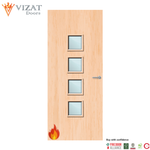 Load image into Gallery viewer, Maple Veneer 22G Glazed FD30 Internal Fire Door