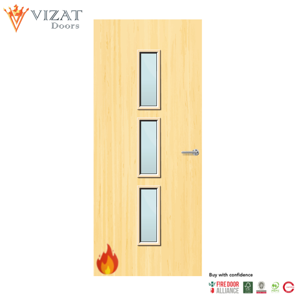 Koto Veneer 23G Glazed FD60 Internal Fire Door