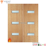Load image into Gallery viewer, Oak Veneer 24G Glazed Pair FD60 Internal Fire Door