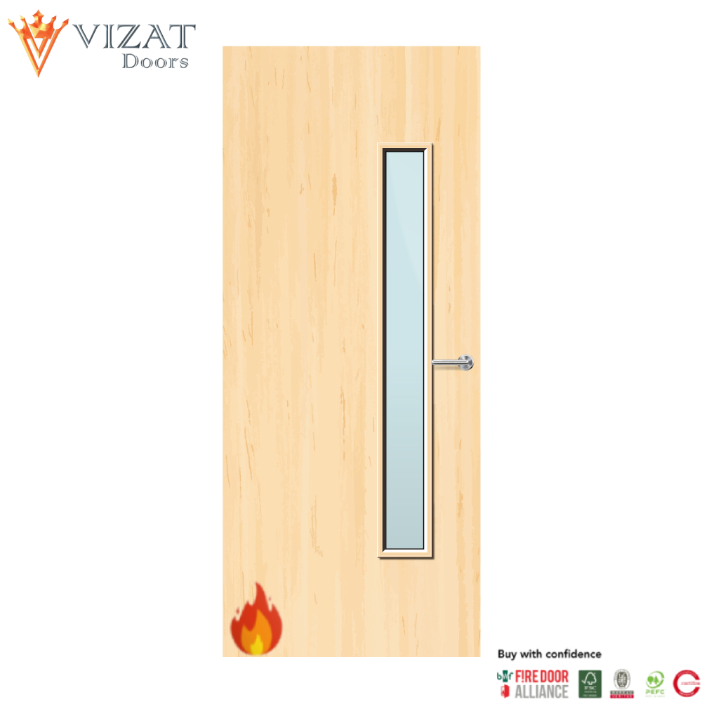 Ash Veneer 25G Glazed FD60 Internal Fire Door