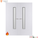 Load image into Gallery viewer, Internal Plywood Paint Grade Premium 25G Glazed Pair FD60 Fire Door