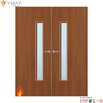 Load image into Gallery viewer, Sapele Veneer 25G Glazed Pair FD60 Internal Fire Door
