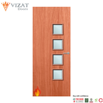 Load image into Gallery viewer, Cherry Veneer 26G Glazed FD60 Internal Fire Door