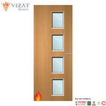 Load image into Gallery viewer, Beech Veneer 27G Glazed FD60 Internal Fire Door