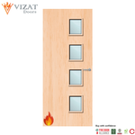 Load image into Gallery viewer, Maple Veneer 27G Glazed FD30 Internal Fire Door