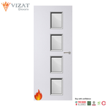 Load image into Gallery viewer, Internal Plywood Paint Grade Premium 27G Glazed FD60 Fire Door