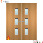 Load image into Gallery viewer, Beech Veneer 28G Glazed Pair FD60 Internal Fire Door