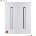 Load image into Gallery viewer, Internal Plywood Paint Grade Premium 29G Glazed Pair FD60 Fire Door