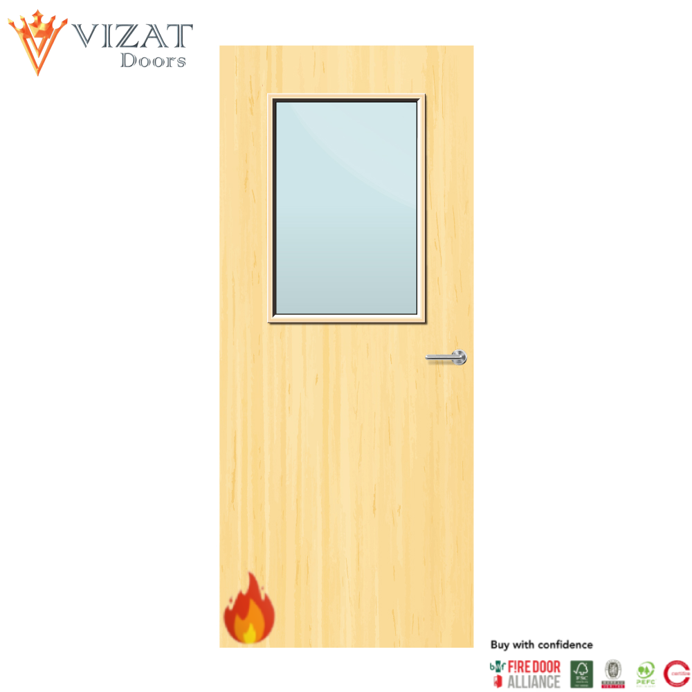 Koto Veneer 2G Glazed FD30 Internal Fire Door