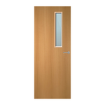 Load image into Gallery viewer, Beech Veneer 3G Glazed FD60 Internal Fire Door