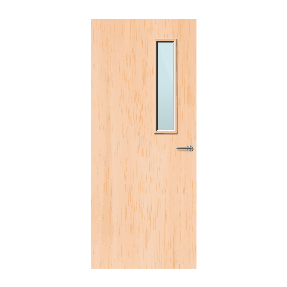 Maple Veneer 3G Glazed FD30 Internal Fire Door
